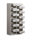 White Lockable Vertical Steel Large Safe Filing Cabinet Image - 23