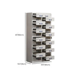 White Lockable Vertical Steel Large Safe Filing Cabinet #size