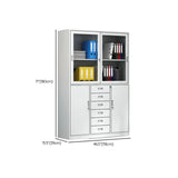 White Lockable Vertical Steel Large Safe Filing Cabinet Image - 30