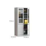 White Lockable Vertical Steel Large Safe Filing Cabinet Image - 33