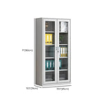 White Lockable Vertical Steel Large Safe Filing Cabinet Image - 35