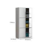 White Lockable Vertical Steel Large Safe Filing Cabinet Image - 36