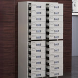 White Lockable Vertical Steel Large Safe Filing Cabinet Image - 8