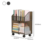 White Metal Mesh Three-Tier Shelves Utility Cart Image - 16