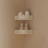 White Metal Rust Resistant Storage Bathroom Hardware Set Image - 6