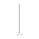 White Minimalist Linear LED Tripod Metal Floor Lamp Image - 4