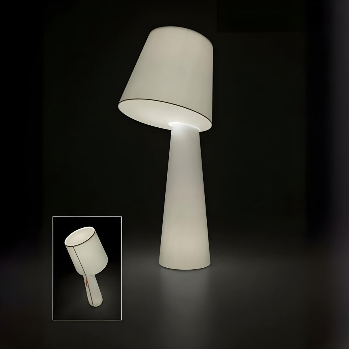 White Modern Alma Light Big Brother Floor Lamp Image - 13