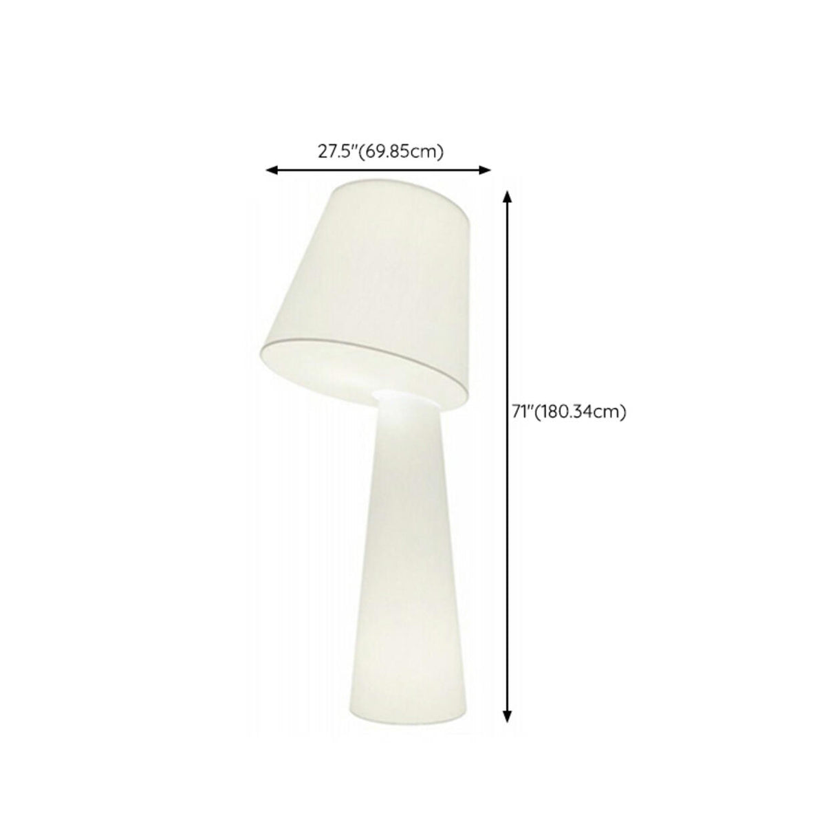 White Modern Alma Light Big Brother Floor Lamp Image - 18