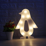 White Modern Battery-Powered Christmas Night Lights Image - 3