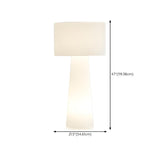 White Modern Cylindrical Oversized Modern Floor Lamp Image - 12