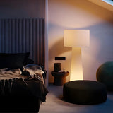 White Modern Cylindrical Oversized Modern Floor Lamp Image - 8