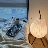 White Modern Pear-Shaped Metal LED Floor Lamp Image - 11