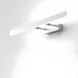 White Modern Rectangular Wall Bathroom Vanity Light Image - 2