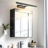 White Modern Rectangular Wall Bathroom Vanity Light Image - 4