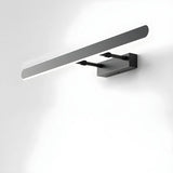 White Modern Rectangular Wall Bathroom Vanity Light Image - 5