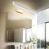 White Modern Rectangular Wall Bathroom Vanity Light Image - 6