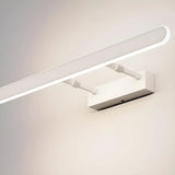 White Modern Rectangular Wall Bathroom Vanity Light Image - 9