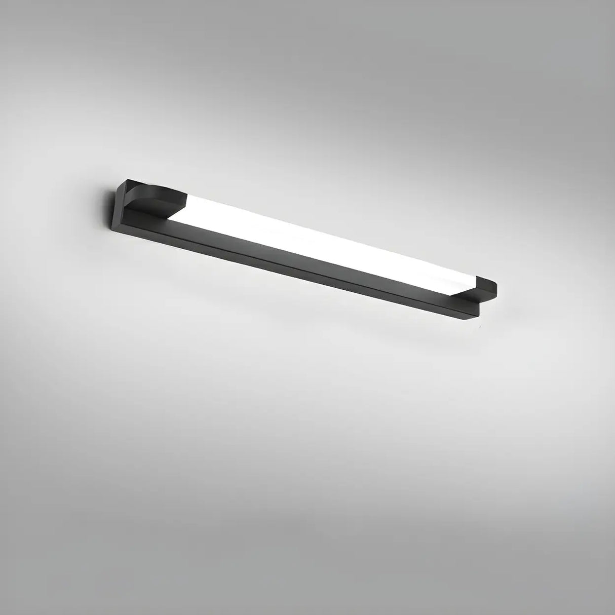 White Modern Straight Integrated LED Vanity Light Image - 13