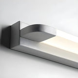 White Modern Straight Integrated LED Vanity Light Image - 14