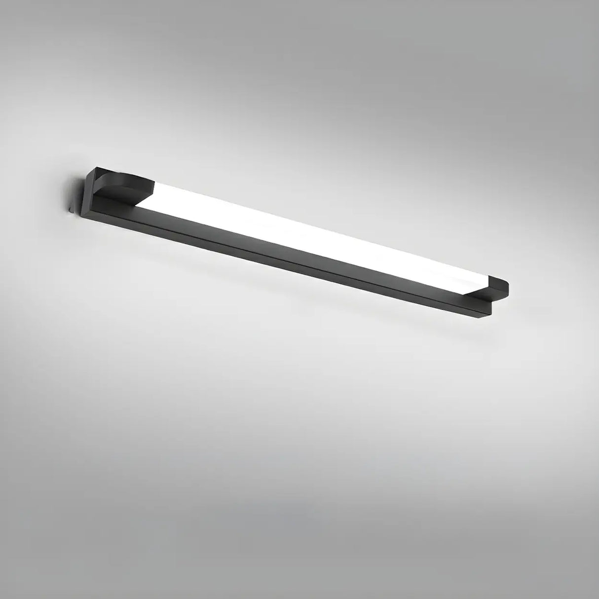 White Modern Straight Integrated LED Vanity Light Image - 19