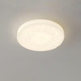 White Moon Star Resin LED Flush Mount Light Kids Room Image - 5