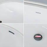 White Oval-Shaped Ceramic Undermount Bathroom Sink Image - 6