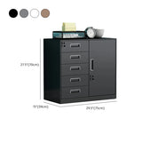 White Rectangular Steel Medium Office Filing Cabinet Image - 30