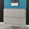 White Rectangular Upholstered Headboard with Legs Image - 21