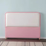 White Rectangular Upholstered Headboard with Legs Image - 5