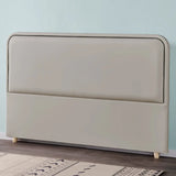 White Rectangular Upholstered Headboard with Legs Image - 8