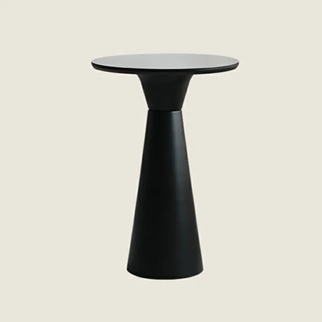 White Round Metal Medium Bar Table for Elegant Spaces Image - 2