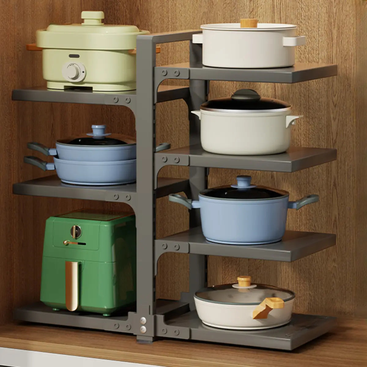 White Rust Resistant Metal Storage Baker's Rack Image - 11