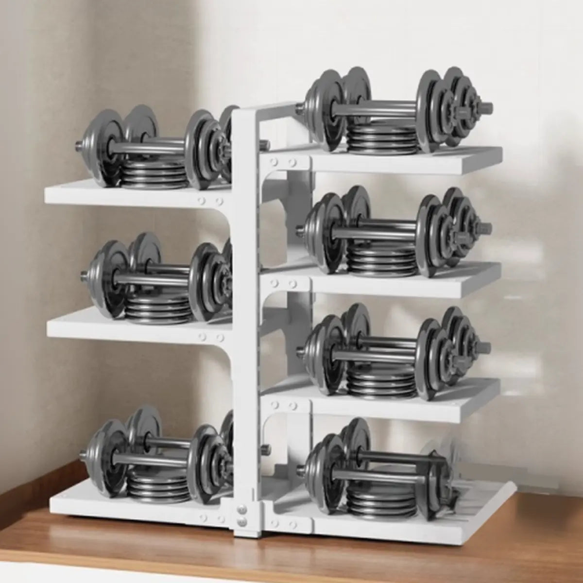 White Rust Resistant Metal Storage Baker's Rack Image - 6