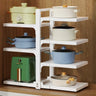 White Rust Resistant Metal Storage Baker's Rack Image - 7