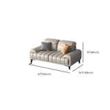 White Scratch Resistant Sponge Sofa Set with Arms Image - 15