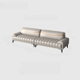 White Scratch Resistant Sponge Sofa Set with Arms Image - 8