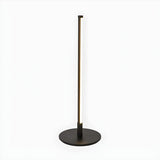 White Simple Metal Linear Candle Cordless Table Lamp Image - 9