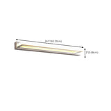 White Simple Rectangular LED Bathroom Vanity Light Image - 11