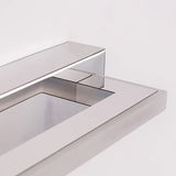 White Simple Rectangular LED Bathroom Vanity Light Image - 4