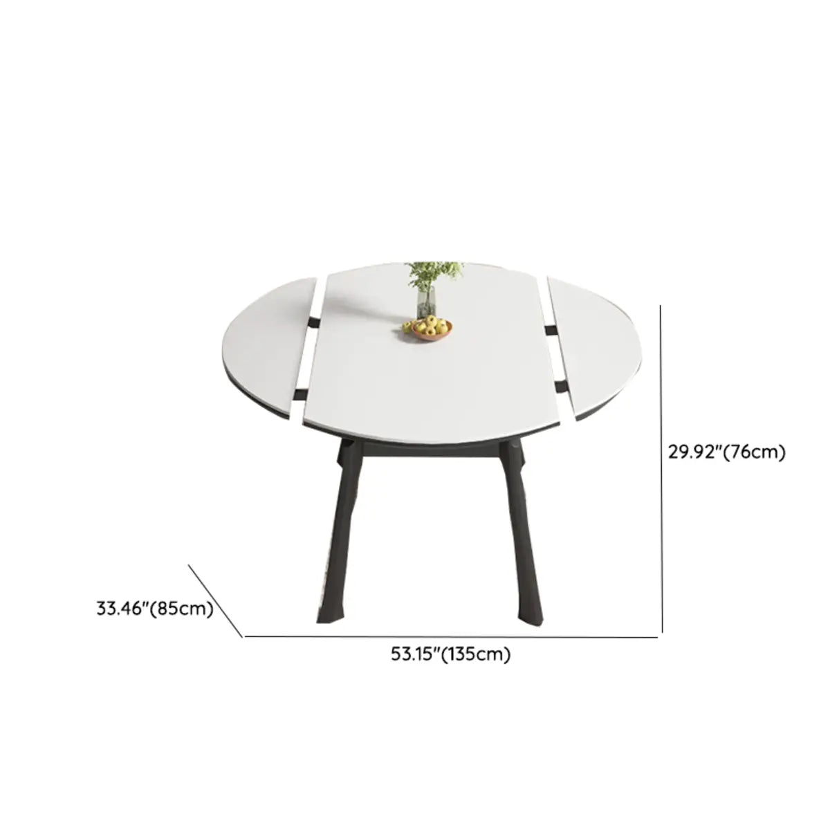 White Sintered Stone Dining Table Set with Six Chairs Image - 10