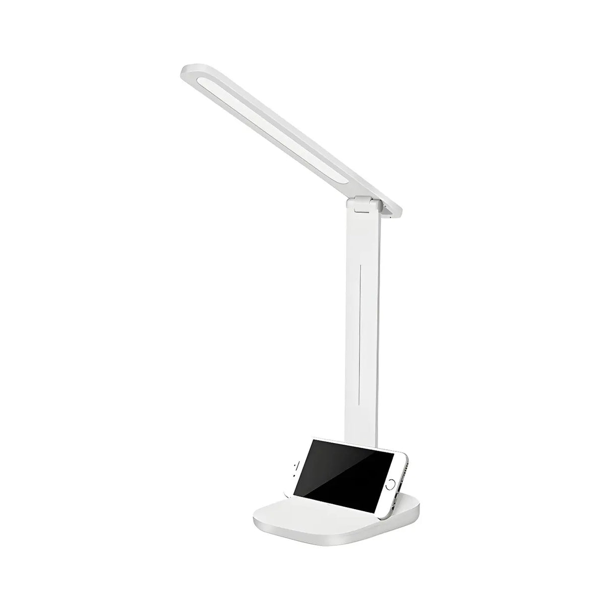 White Sleek Modern Foldable LED Reading Desk Lamp Image - 3