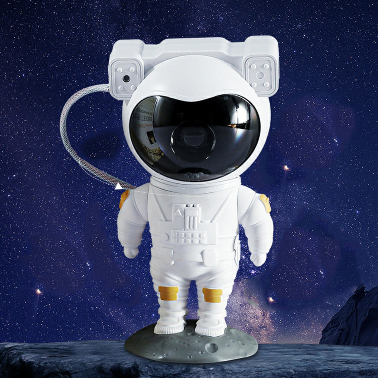 White Space Explorer Astronaut LED Bedside Table Lamp Image - 1