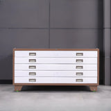 White Stackable Lateral Steel Storage Filing Cabinet Image - 14