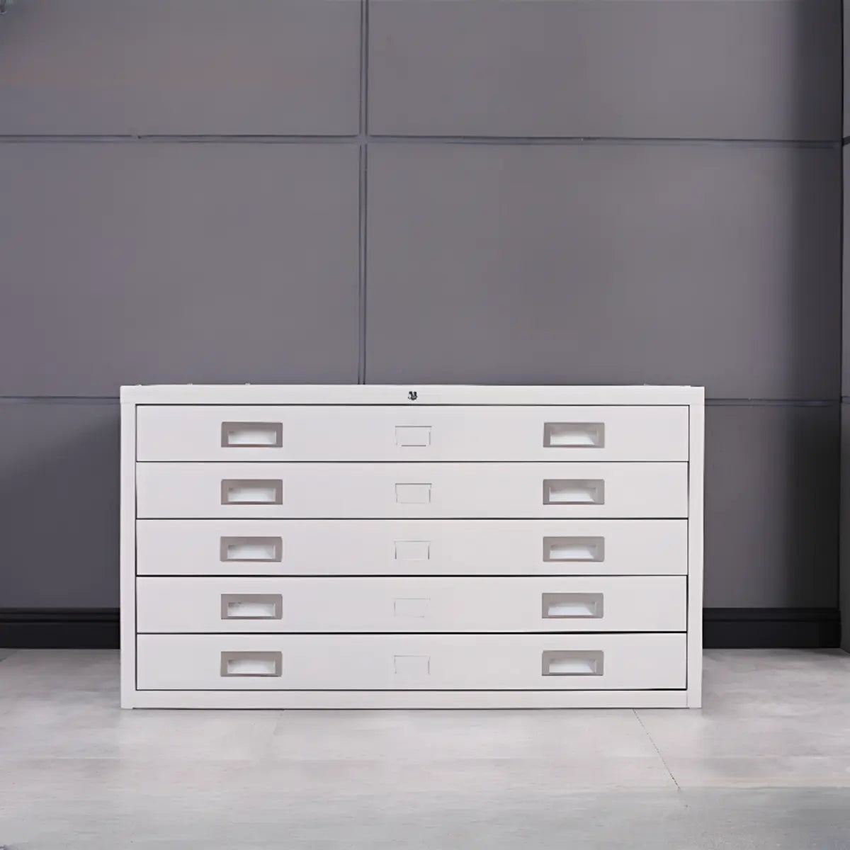 White Stackable Lateral Steel Storage Filing Cabinet Image - 2