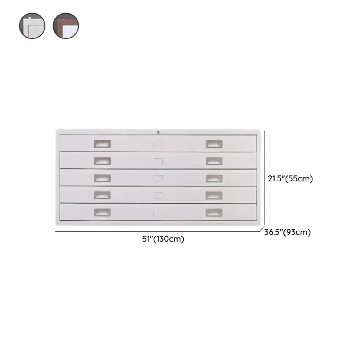 White Stackable Lateral Steel Storage Filing Cabinet Image - 20