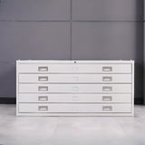 White Stackable Lateral Steel Storage Filing Cabinet Image - 3