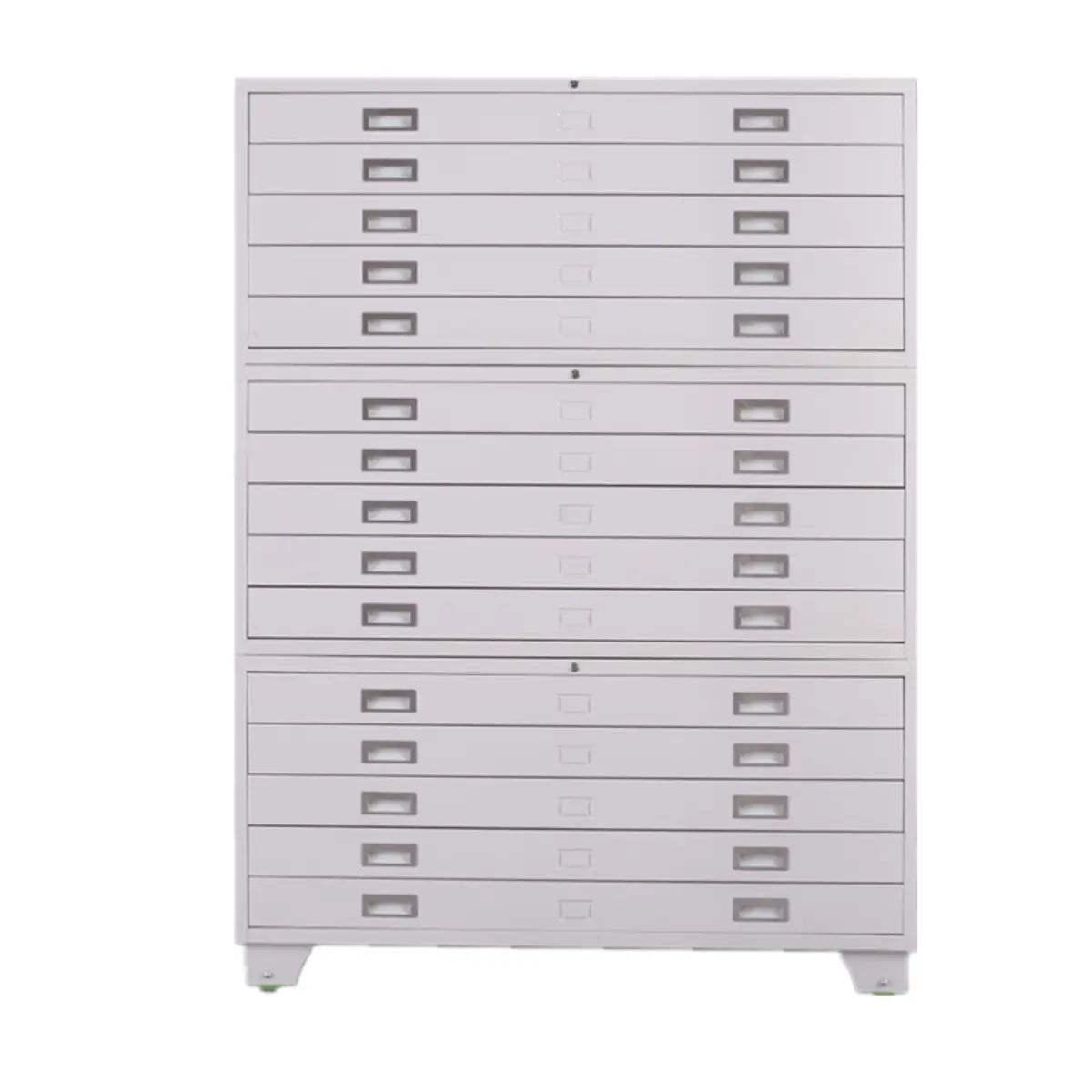 White Stackable Lateral Steel Storage Filing Cabinet Image - 8