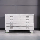 White Stackable Lateral Steel Storage Filing Cabinet Image - 9