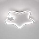 White Star Flush Mount Light Kids' Room Decor 2-Light Image - 9