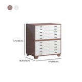 White Steel Lateral Lockable Filing Cabinet with Wheels Image - 19